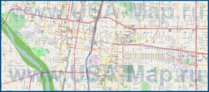 Подробная карта города Альбукерке