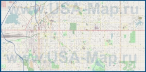 Подробная карта города Линкольн