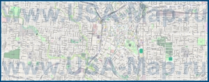 Подробная карта города Сан-Антонио