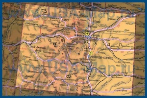 Карта Колорадо на русском языке