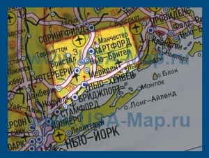 Карта Коннектикута на русском языке