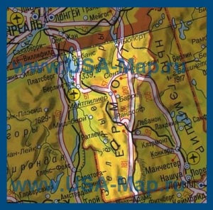 Карта Вермонта на русском языке